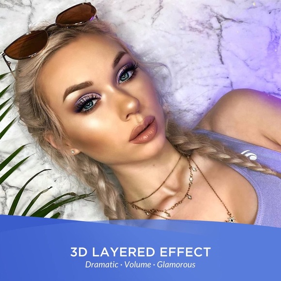 3D Layered Effect, Reusable, Handmade&Cruelty-Free, False Bepholan Lashes 8 pcs - Picture 4 of 10